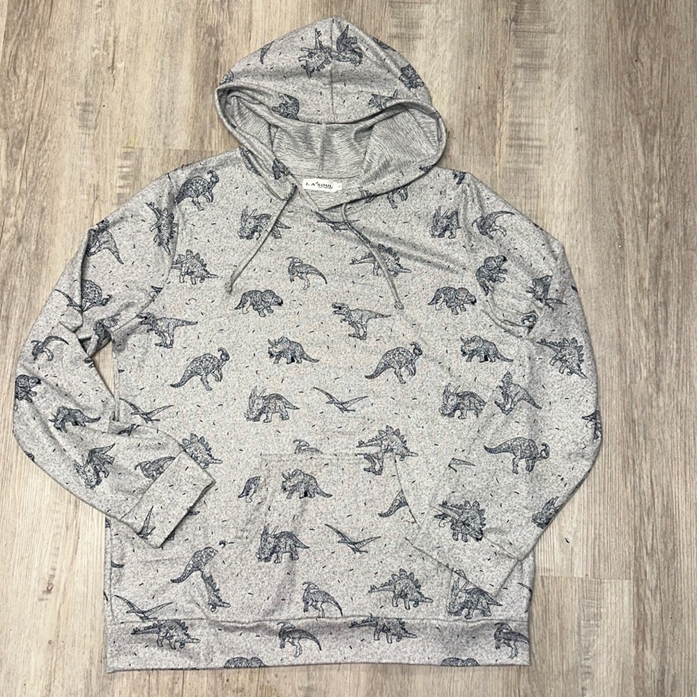 Dinosaur Sweater Hoodie with front Kangaroo pocket
